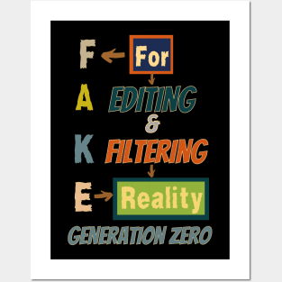 Fake Generation, Generation z Posters and Art